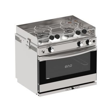 FORCE10 - 2 burner gimbaled gas cooker Euro compact - Force 10 2-Burner  w/Oven and Broiler - Gimbaled - Euro Compact