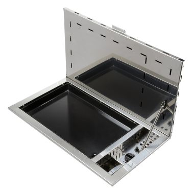 TRIBU gas built-in plancha w. lid