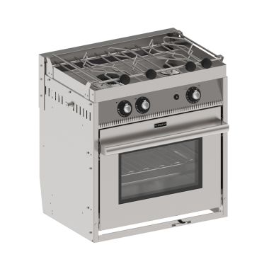 2 burner gimbaled gas cooker Euro sub-compact